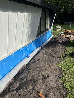 Waterproofing/French Drain System