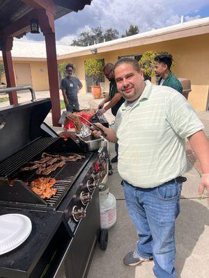 BBQ for the staff