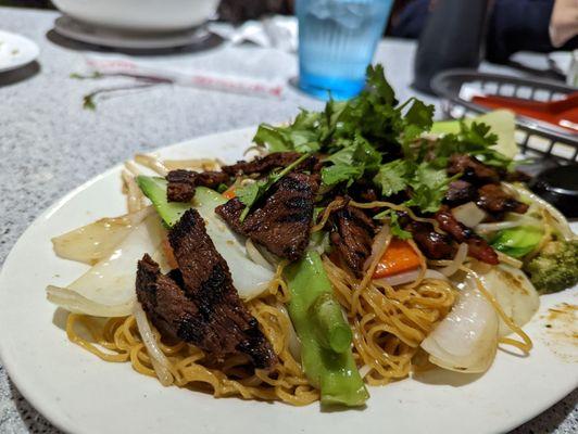 Bbq beef stir fry noodles!