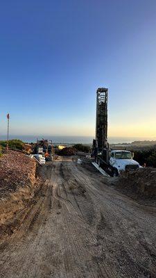 TH-100 drilling above Carpinteria