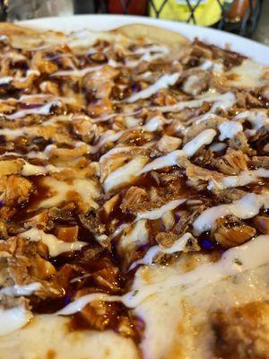 Bbq chicken flatbread