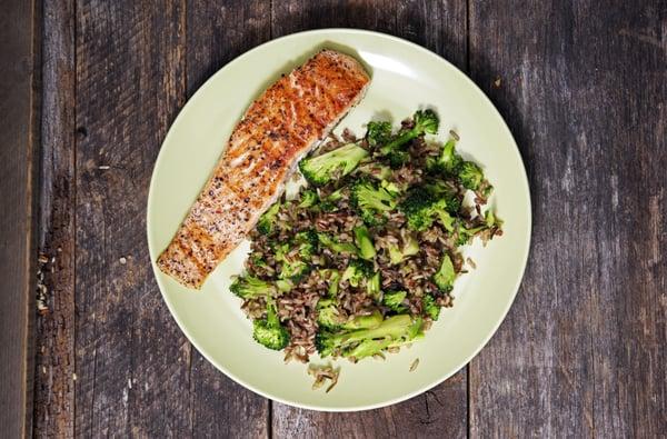 Glazed Salmon with Brocoli