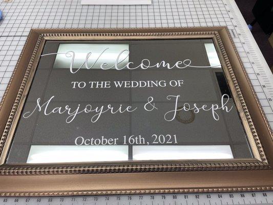 They did an excellent job on my welcome sign  for my wedding