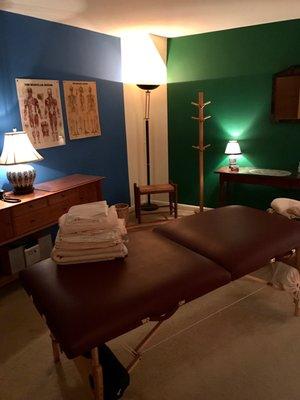 The massage space