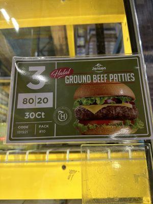 Halal beef Patties