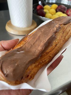 Decadent chocolate eclair