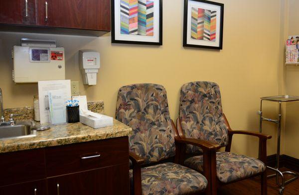 See our newly redecorated exam rooms.