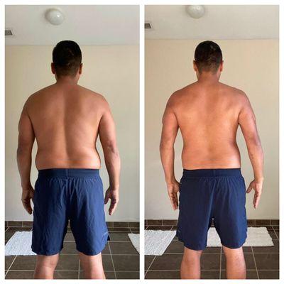 8-Week Challenge Transformation- Back (18lbs lost!)