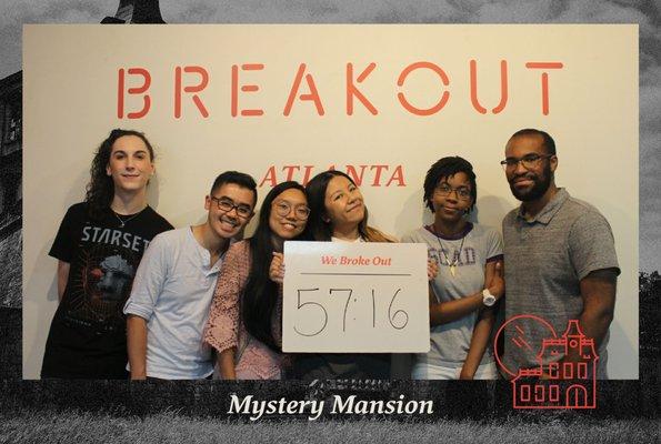 We broke out!