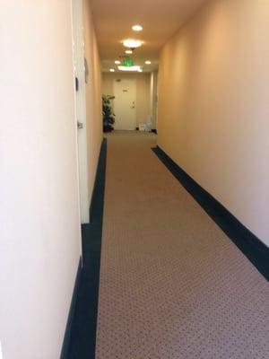 Hallway towards the elevator