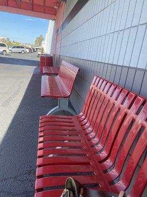 Outside waiting area