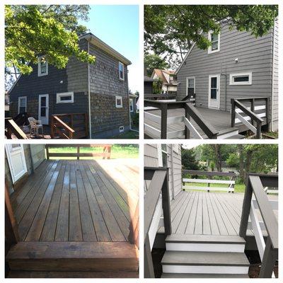 Powerwash and Staining as well as deck work and repair