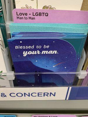 LGBTQ cards. Finally we are recognized by Hallmark.