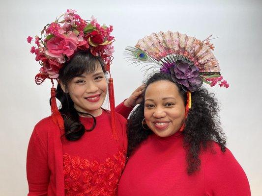 Great attendance at puir Lunar New Year Headdress Class!