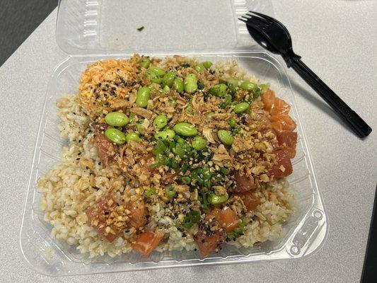 Large Build Your Own Poke Bowl. 3 Scoops of Protein.