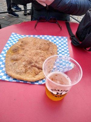 Elephant Ear and a beer - the right combo!