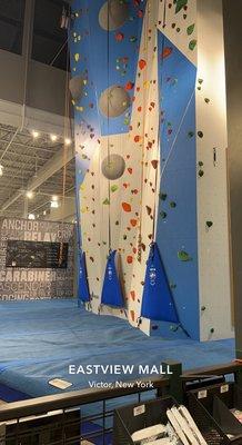 Rock climbing wall