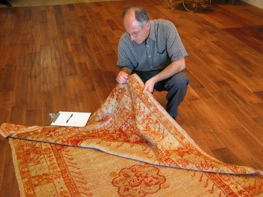 Barry is one of only 7 Senior Accredited Appraiser rug specialists in the U.S. accredited by the American Society of Appraisers