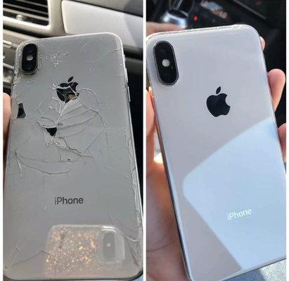 iphone x backglass replacemenrt within 1-2 hours