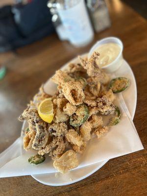 Fried Calamari looked delish but it was overcooked and rubbery