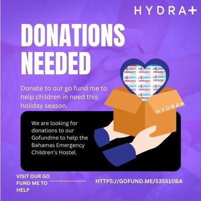 Spread joy this season! Support our Bahamas Children Hostel  Donate to https://gofund.me/535510BA and make a difference in their lives