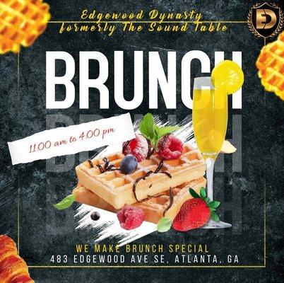 Brunch every Sunday at Edgewood Dynasty