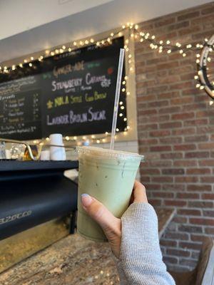 Strawberry Caramel Latte & Matcha