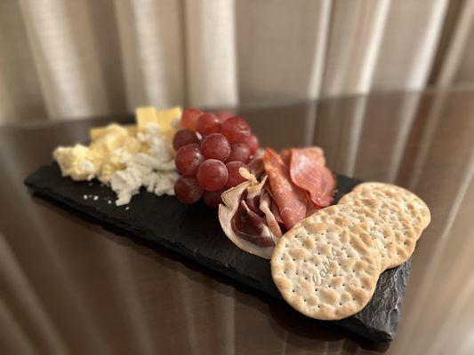 Created a mini charcuterie platter with ingredients from WF