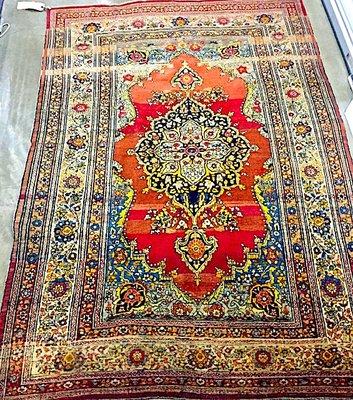 Antique silk Prayer rug