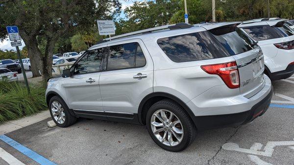 They bought back the bad hybrid vehicle and sold me this 2015 Ford Explorer for significantly more money.