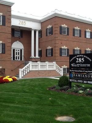 Our beautiful building with handicap access in the rear of the building.