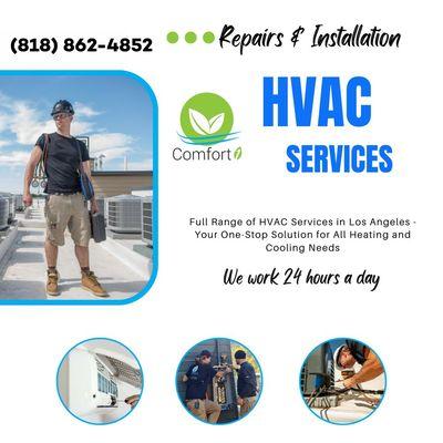 HVAC Services available 24 hours a day!