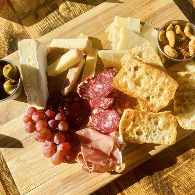 Cheese Board with Prosciutto and Salami