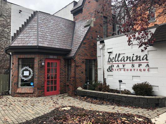 Front entrance of Bellanina Day Spa