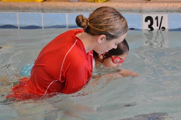 Working on Breaststroke in Level 5