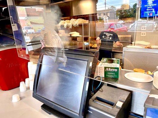 Kitchen and register area