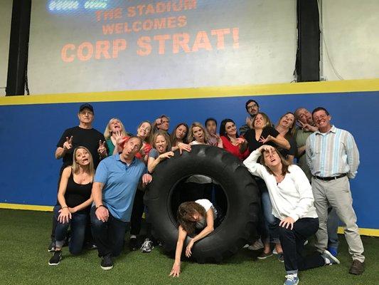 #TeamCorpStrat builds culture and a few injuries