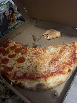 Half cheese half pepperoni