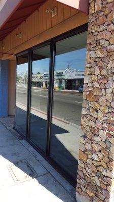 Commercial storefront and glass Long Beach, CA