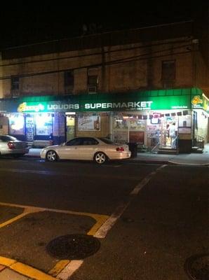 A corner bodega that sells liquor and is open late. Gotta love it!