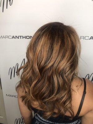 July 2020 Lynn Blenner magic balayage blowout and hot iron