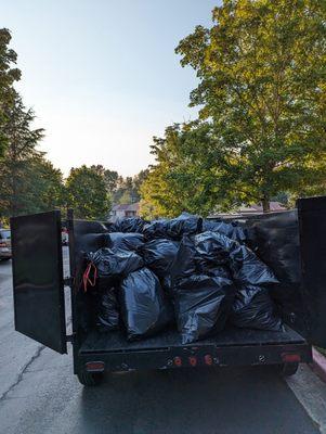 Apartment Clean Out. Loaded up and ready to dump.