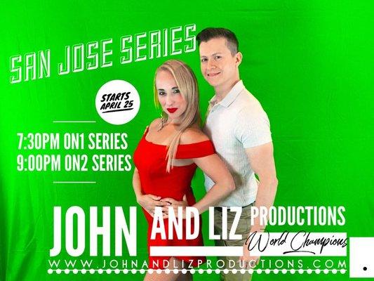 San Jose On1 & On2 Salsa Series Starts April 25th. Sign up few spots left !