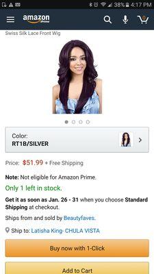 Compare prices before you buy. Purchase this same wig for $89.99 in Venus Wigs & Beauty Supply