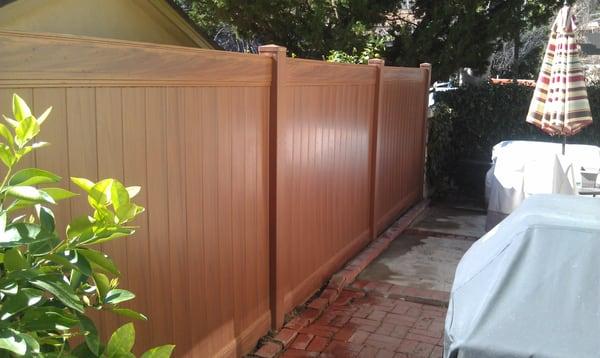 My new vinyl fence!