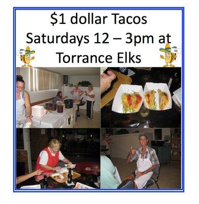 Every Saturday $1 Tacos