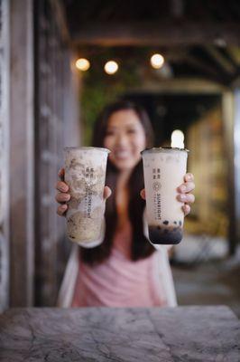 Oreo Brulee Boba Milk & Brown Sugar Boba Milk