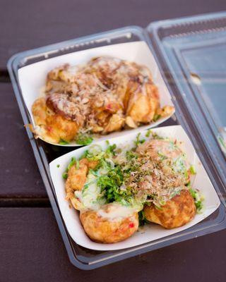 Original and Negi-Mayo Takoyaki (@miguelmoralesphotography on Instagram)