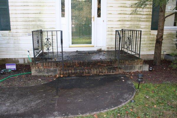 Pressure washing - Before