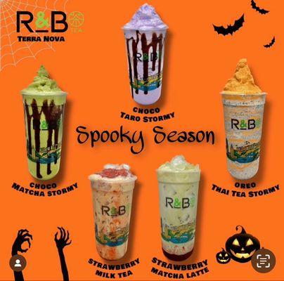 Enjoy new drinks this Halloween at our Terra Nova location.